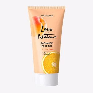 Oriflame LOVE NATURE Radiance Face Gel with Organic Apricot & Orange 50 ...