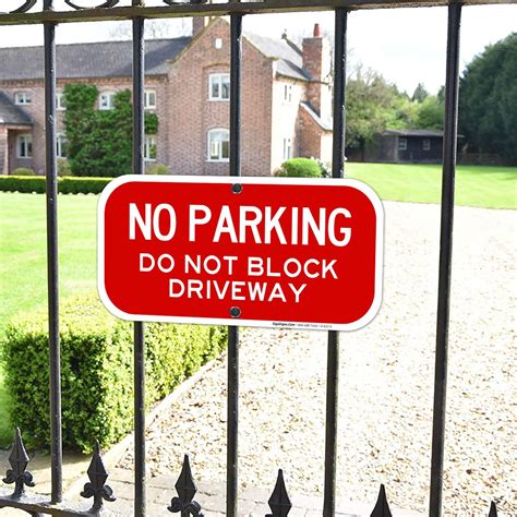 Sigo Signs 6x12 Inches No Parking Sign - Rust Free Aluminum - India | Ubuy