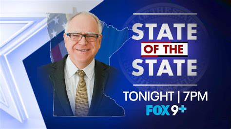Minnesota Governor Tim Walz to deliver State of the State Sunday | FOX ...