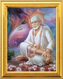 NDFRAME Sai baba photo Gold frame Religious Frame Price in India - Buy ...