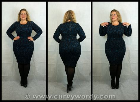 Evans Jacquard Dress in Teal 14 Plus Size Fashion Review