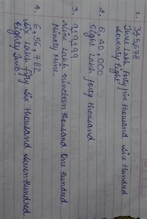 mark the periods using commas and write in words. guys choose only one ...
