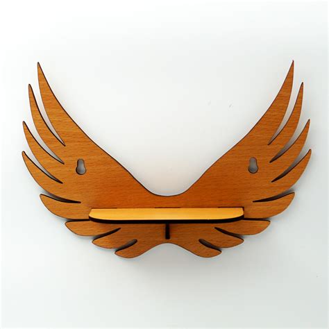 Customizable MDF Feather Design Wall Stand SKU MWS001