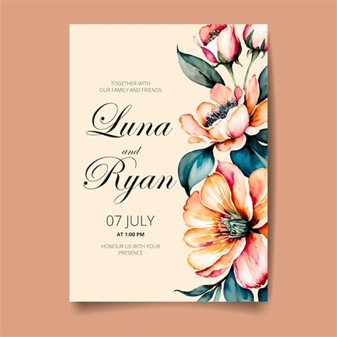 Floral design invites Images - Free Download on Freepik