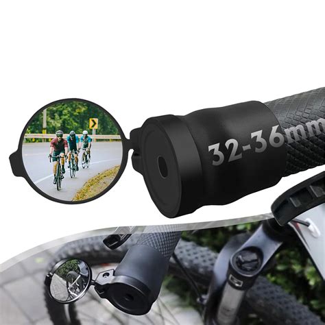 Arkham Bicycle Mirror for Handlebars, Mini Rear View Mirror Foldable ...
