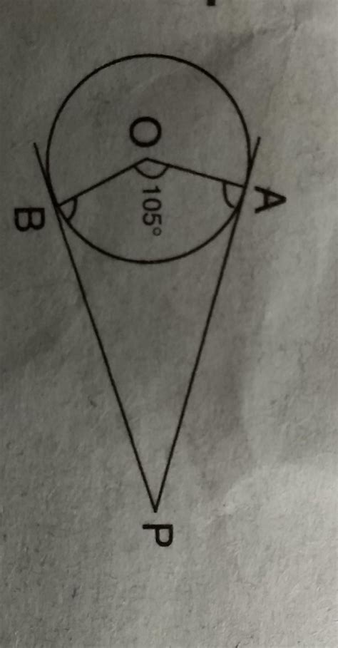 In the figure find angle APB?? - Brainly.in