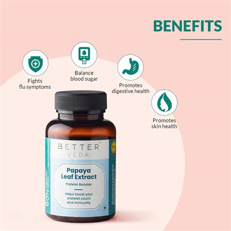 Buy BBETTER PAPAYA LEAF EXTRACT VEG 60 TABLETS Online & Get Upto 60% ...