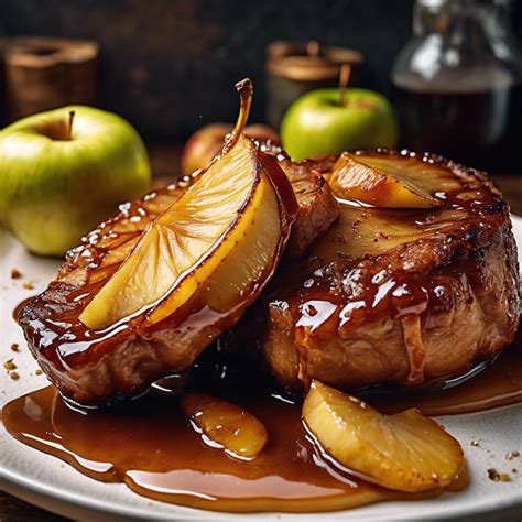 Apple Glazed Pork Chops Recipe | cookAIfood