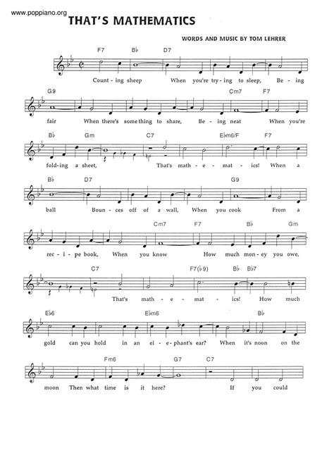 Hymn-That's Mathematics Sheet Music pdf, - Free Score Download ★