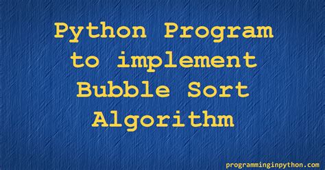 Image result for Bubble Sort Pseudocode Python