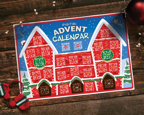 Funny Advent Calendar, Printable Christmas Countdown With QR Links to ...