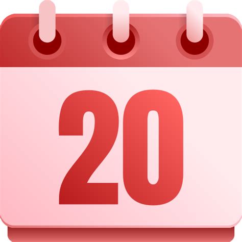 Number 20 - Free time and date icons