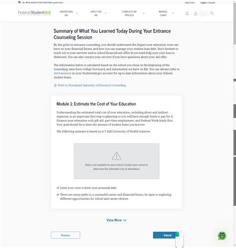Completing your Loan Entrance Counseling (EC) Guide - CCAC's Help Center
