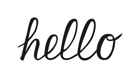 Image result for Hello Written