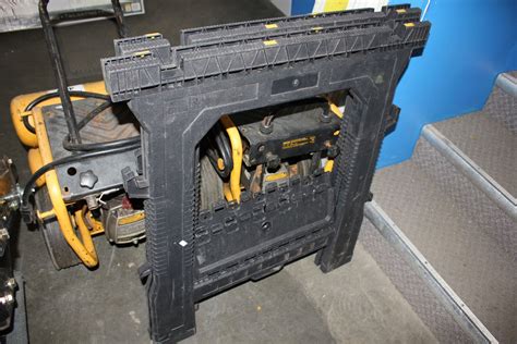 2 STANLEY PLASTIC SAW HORSES