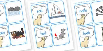 Laddy The Labrador Long Vowel Matching Cards