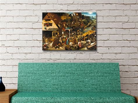 Dutch Proverbs Bruegel the Elder Canvas Print | Affordable Wall Art AU
