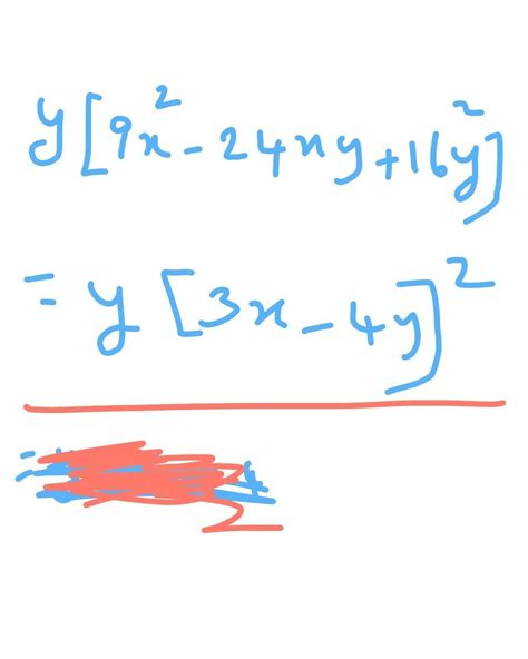 factorise 9x^2y-24xy^2+16y^3 by using identity. - Brainly.in