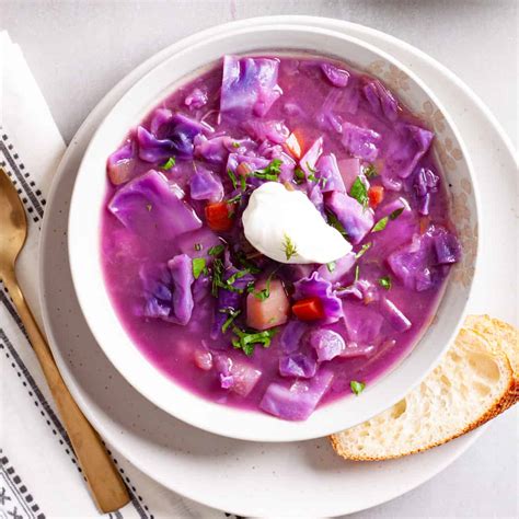 Hearty Red Cabbage Soup - The Real Recipes