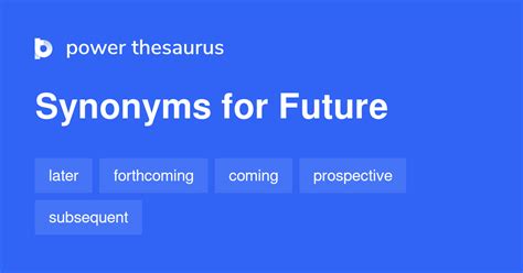 FUTURE Synonyms: 1 507 Similar Words & Phrases