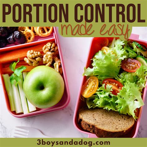 Image result for Portion Control Examples