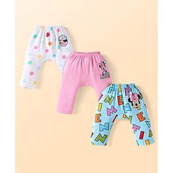 Babyhug Disney Interlock Knit Full Length Diaper Leggings With Minnie ...