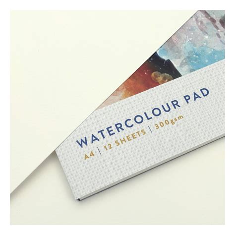 Shore & Marsh Rough Grain Watercolour Pad A4 12 Sheets | Hobbycraft