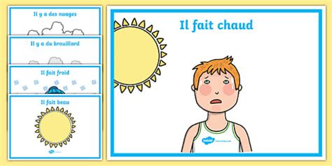 French Weather Display Posters