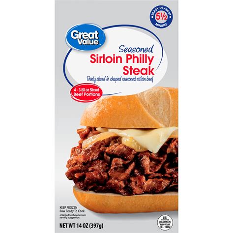 Alpha-Gal? SIRLOIN PHILLY STEAK THINLY SLICED & SHAPED SEASONED SIRLOIN ...