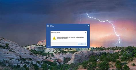 Word Could Not Create the Work File 的图像结果
