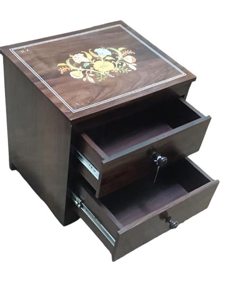 20" Handmade Wooden Inlaid Bed Side Table (Box) – VTI HERITAGE