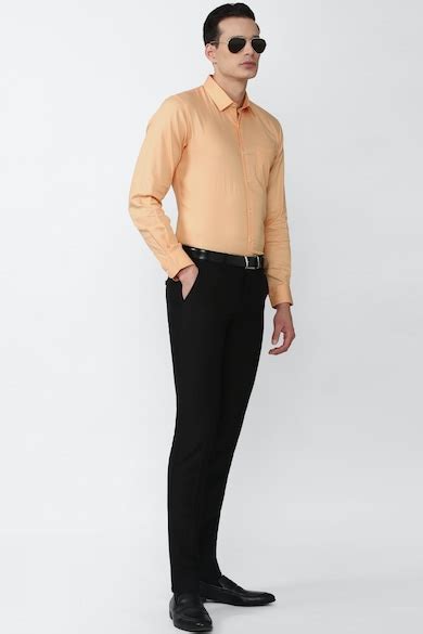 Buy Men Beige Slim Fit Full Sleeves Formal Shirt Online - 743141 ...