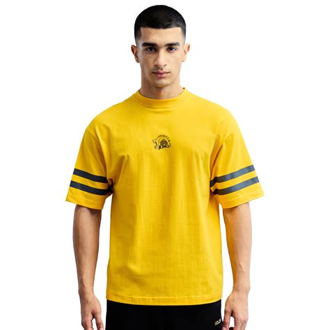 Official CSK Merch - Yellow Thala Men's Oversized T-shirt – Boldfit