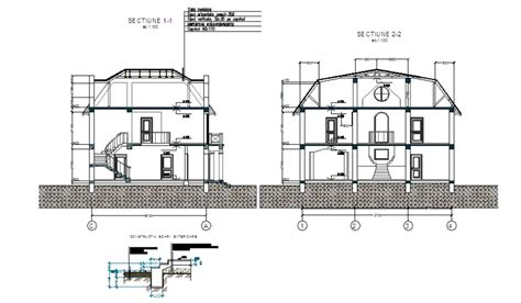 Image result for Two-Storey House Section