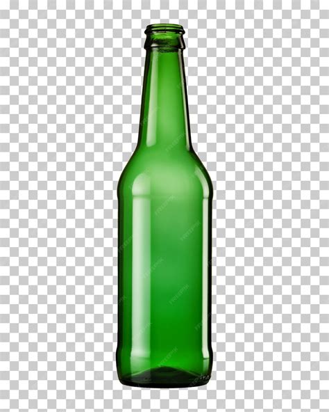 Premium PSD | Green beer bottle isolated on transparent background png psd