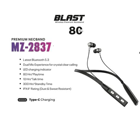 Makzee blast 2837 neckband 80Hrs playtime – IndTraBiz