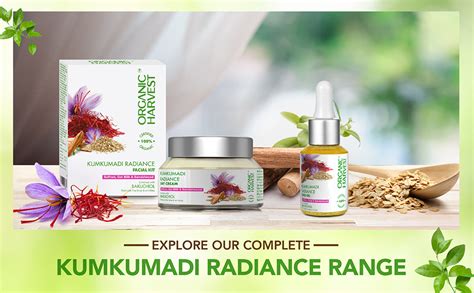 Organic Harvest Kumkumadi Radiance Facial Kit: Saffron, Oat Milk ...