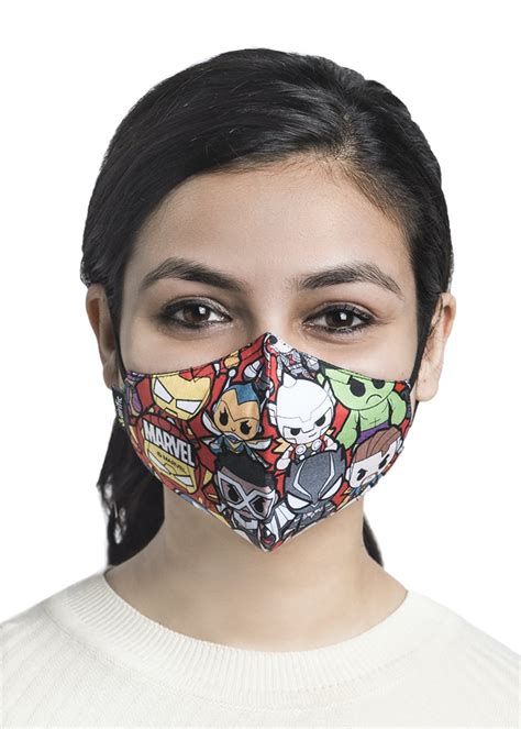 Get Marvel - Mini Avengers Face Mask at ₹ 495 | LBB Shop