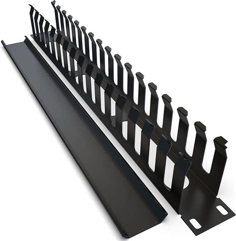 Buy Cable Management Raceway - 1U Wire Manager (16 Rings with Cover ...