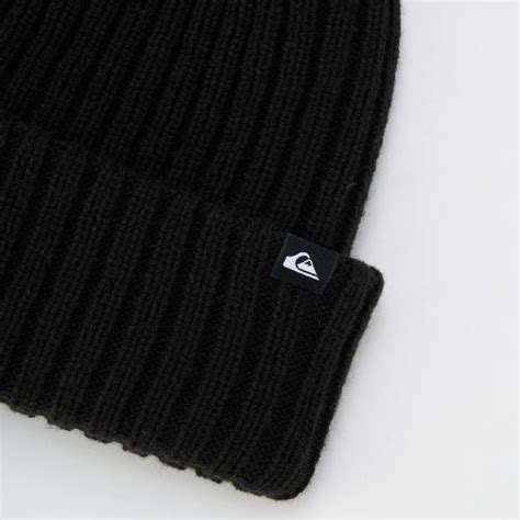 QUIKSILVER WR RIB KNIT BEANIE QBE254303 ビーニー 撥水加工 2×2リブ編み 折り返し ロゴ ピスネーム ...