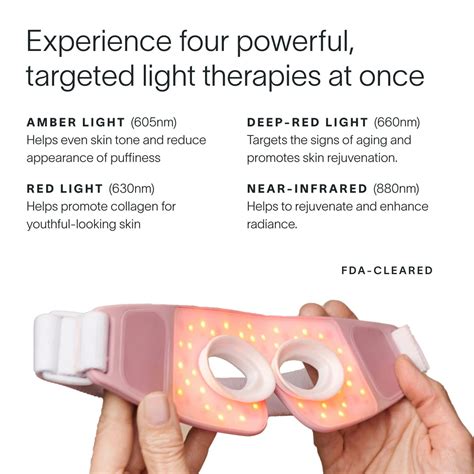 FDA Cleared Red Light Therapy Eye Mask with Infrared | Solawave Pro