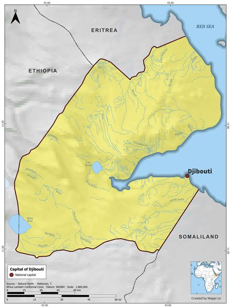 Djibouti Maps | Mappr