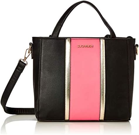 Buy Sugarush Women's Satchel (Black) at Amazon.in