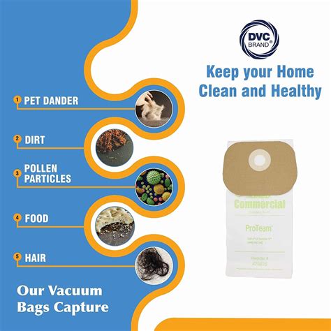 Buy DVC Micro-Lined Paper Replacement Bags Fit ProTeam Sierra, Lil ...