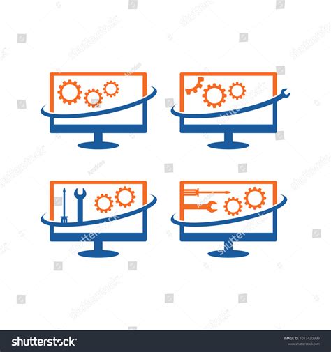 Computer Repair Shop Logo 的图像结果