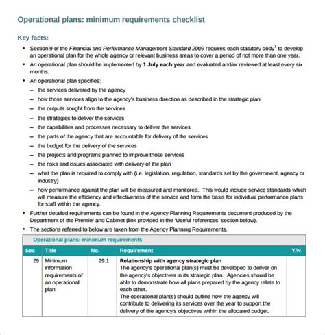 Operational Plan Business Sample PDF 的图像结果