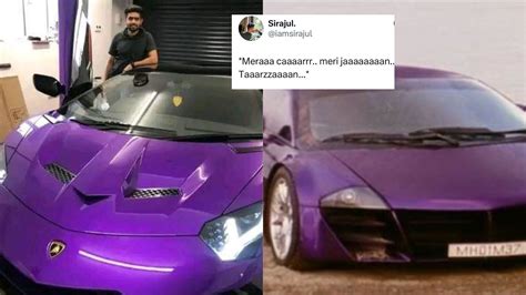 Babar Azam Turns Heads With His Purple Lamborghini As It Reminds Fans ...