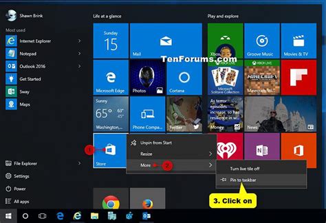 Image result for Pin Power Button to Taskbar