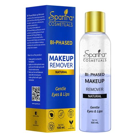 Spantra BI-PHASED Makeup Remover - 100ml | Liquid Make-up Cleanser ...
