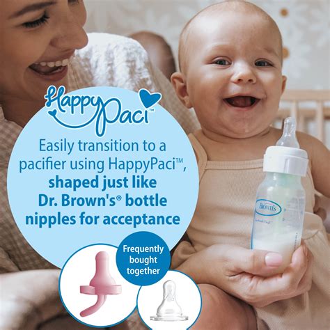 Dr. Brown's Baby Bottle Narrow Nipple Level T 6-Pack for Slow Flow ...